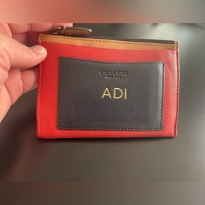 Large Coach Legacy key ring holder